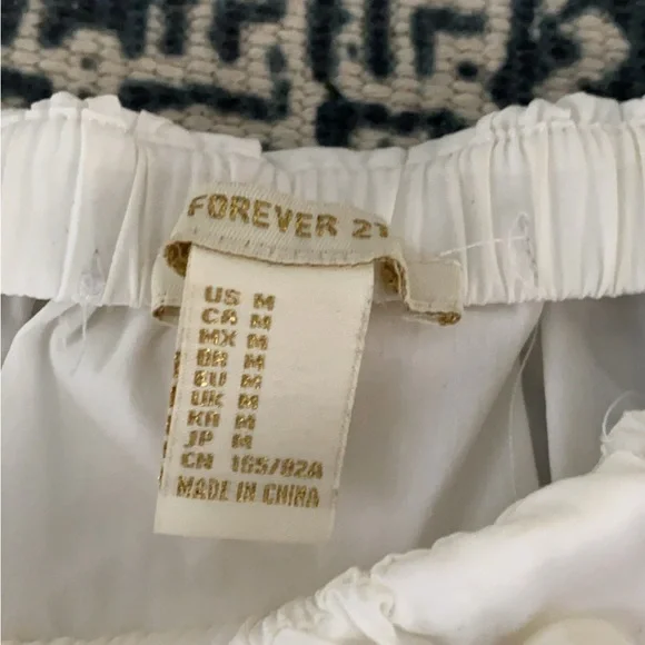 Forever 21 Off-Shoulder White Blouse - Picture 2 of 2